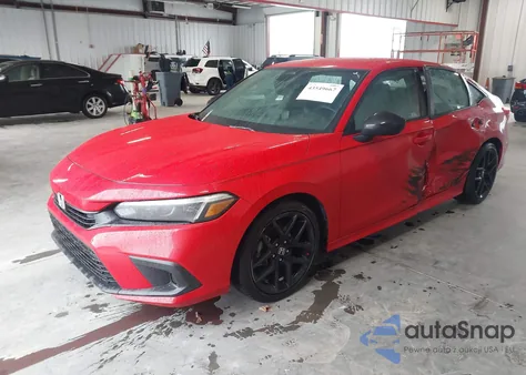 2022 Honda Civic Sport из США, поврежденный, VIN 2HGFE2F59NH606346